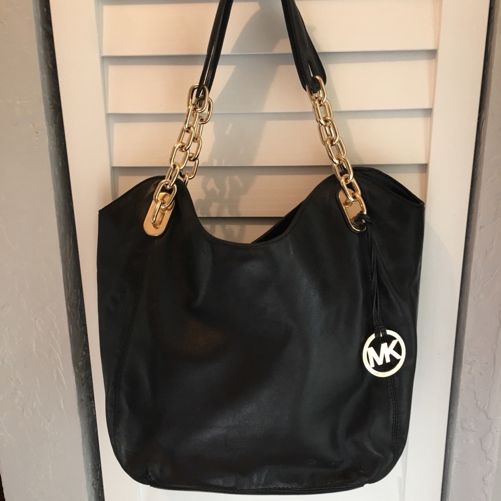 NWOT Michael Kors Black Leather Handbag